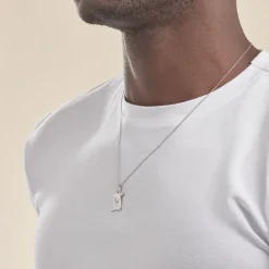 Pendentif Zodiaque Parchemin Argent Blanc