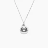 Pendentif Zodiaque Rond Argent Blanc