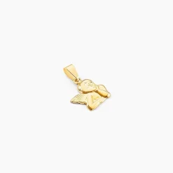 Pendentif Abelone Ange Penseur Or Jaune