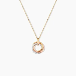 Pendentif Amaiur Or Tricolore Oxydes De Zirconium