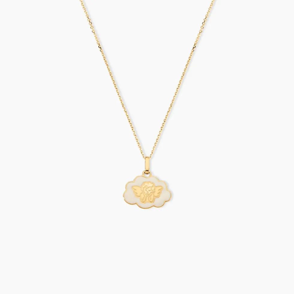 Pendentif Ange Nuage Or Jaune