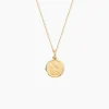 Pendentif Ange Rond Or Jaune