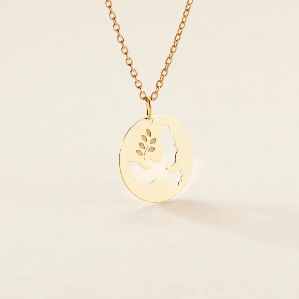 Pendentif Anny Colombe Or Jaune