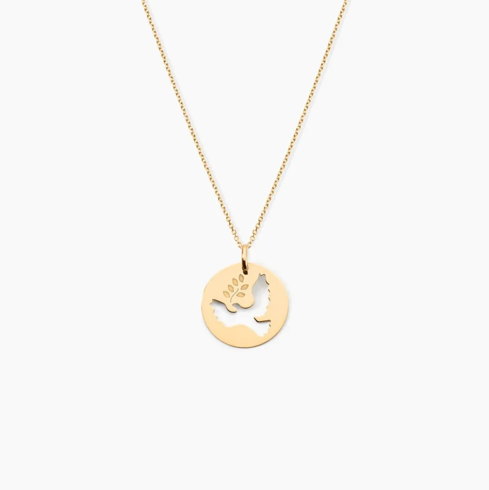 Pendentif Anny Colombe Or Jaune