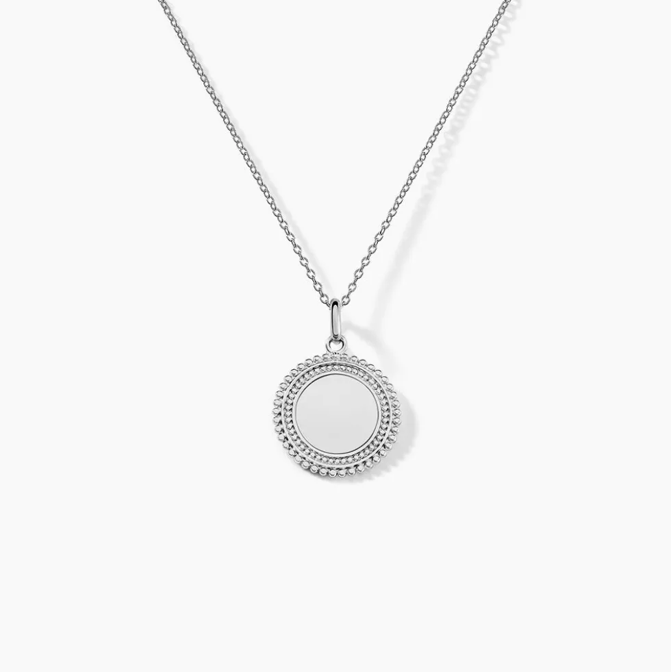 Pendentif Ashe Argent Blanc