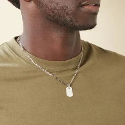 Pendentif Aymerik Argent Blanc