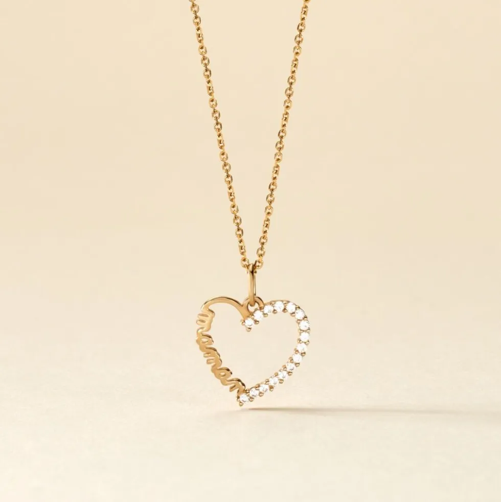 Pendentif Chiela Or Jaune Oxyde De Zirconium