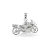 Pendentif Costanza Argent Blanc