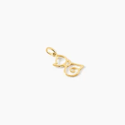Pendentif Egee Chat Or Jaune