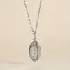 Pendentif Elrick Argent Blanc