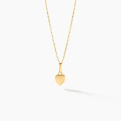 Pendentif Eudocie Coeur Lisse Or Jaune