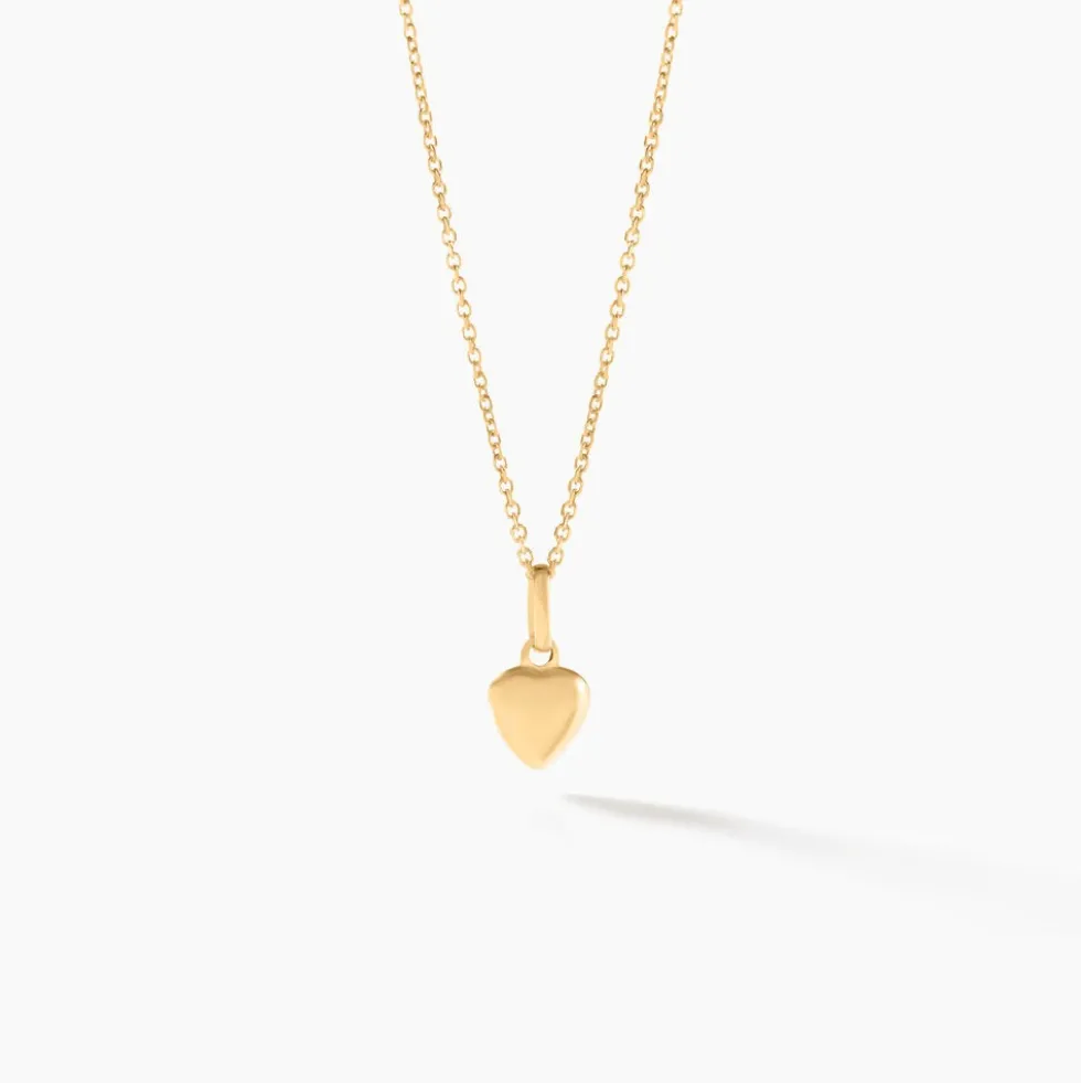 Pendentif Eudocie Coeur Lisse Or Jaune