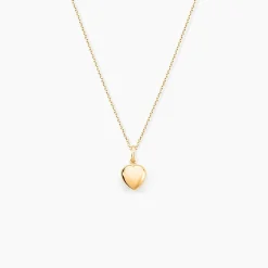 Pendentif Eudocie Coeur Lisse Or Jaune