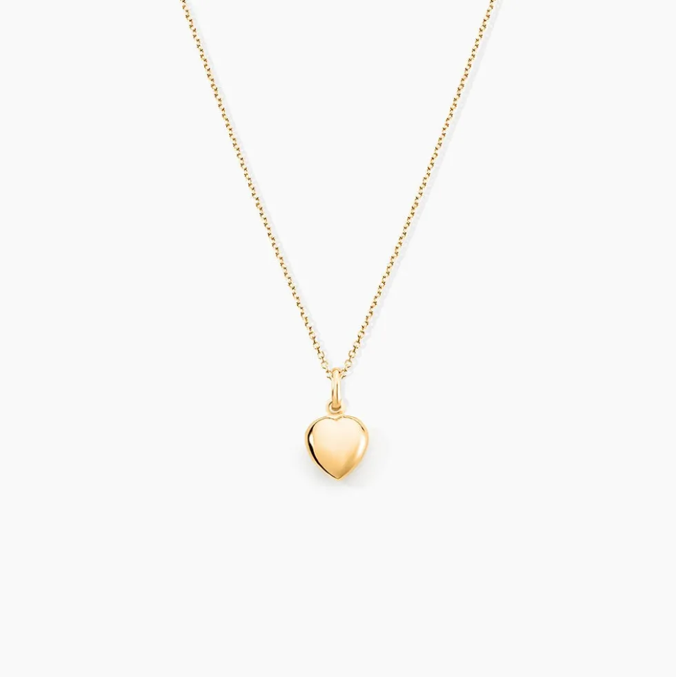 Pendentif Eudocie Coeur Lisse Or Jaune