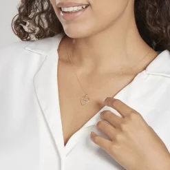 Pendentif Eudocie Double Coeurs Or Bicolore