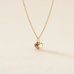 Pendentif Eudocie Triple Coeurs Or Tricolore