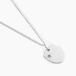 Pendentif Eulalio Argent Blanc