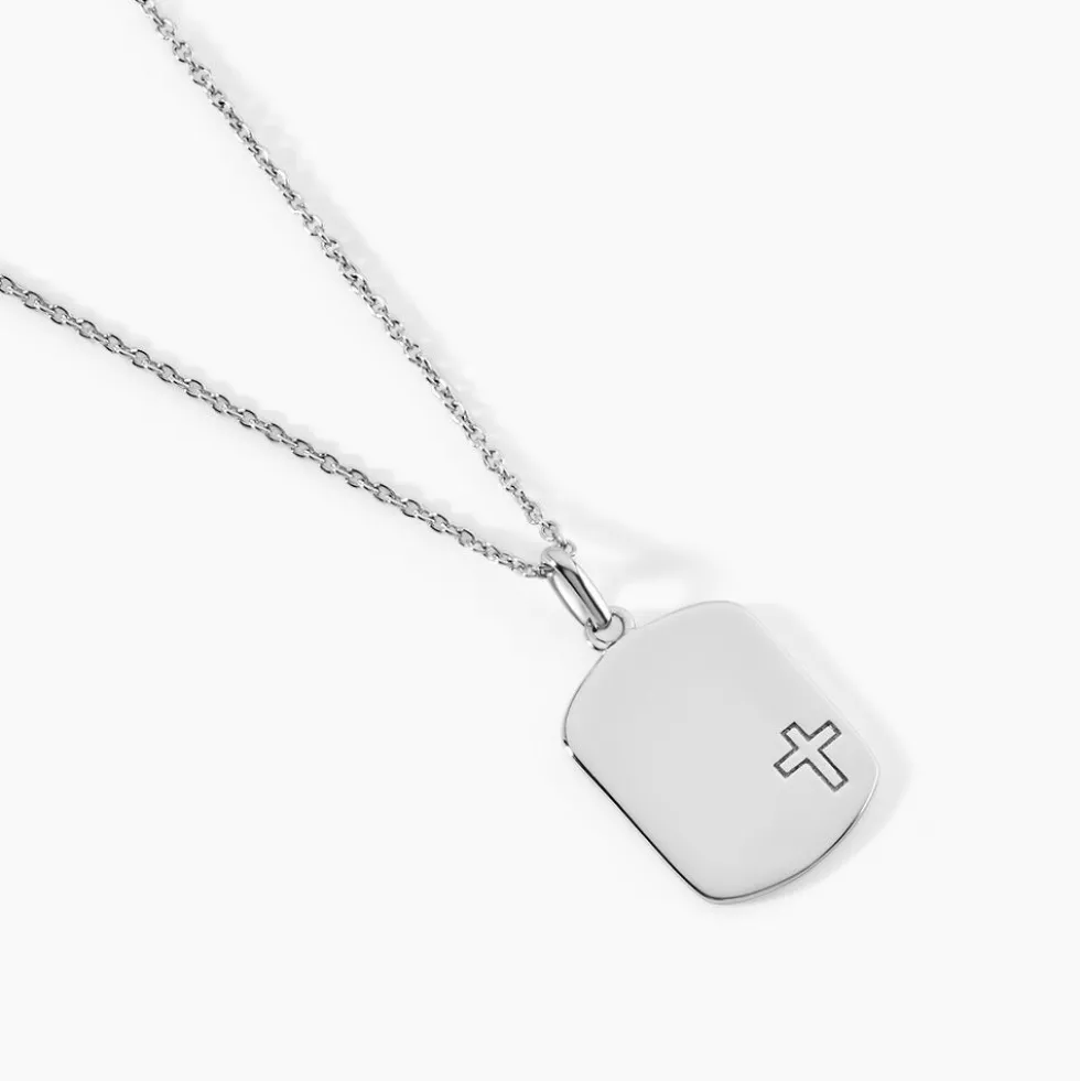 Pendentif Eulalio Argent Blanc