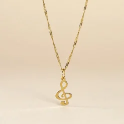 Pendentif Fausta Musique Or Jaune