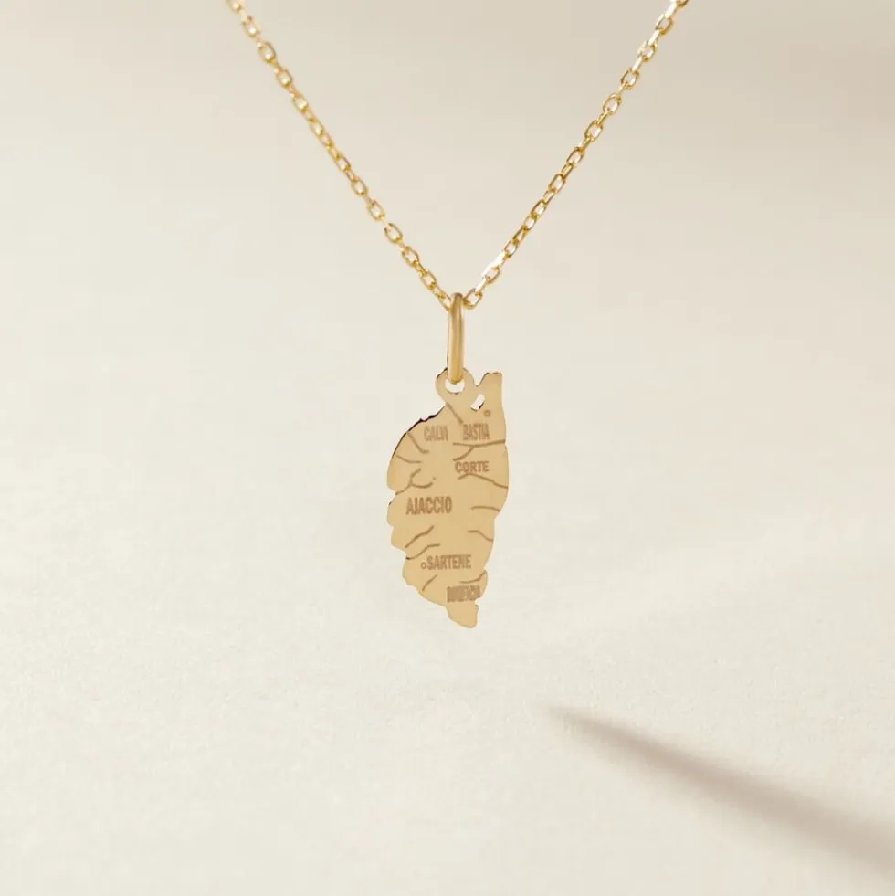 Pendentif Gaietana Corse Or Jaune