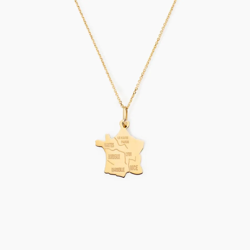 Pendentif Gaietana France Or Jaune