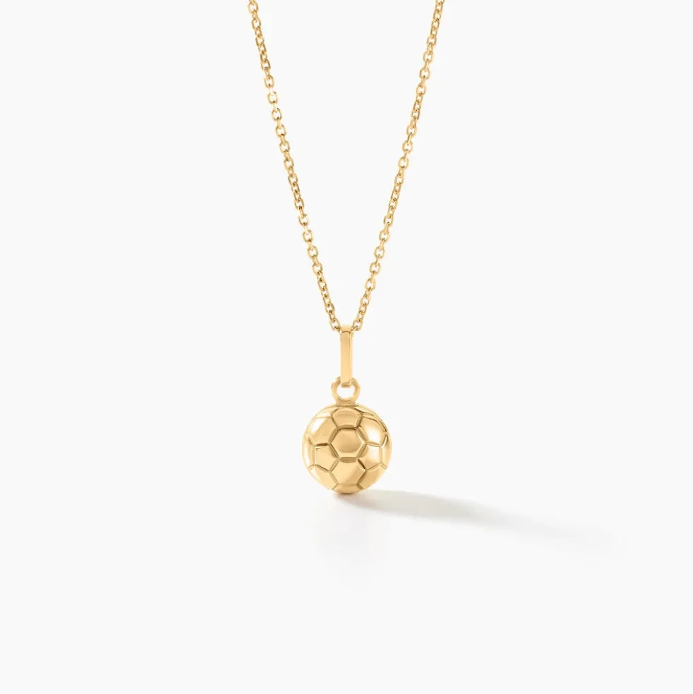 Pendentif Germina Sport Foot Or Jaune