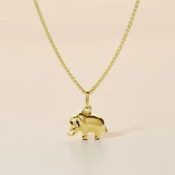Pendentif Gernot Elephant Or Jaune