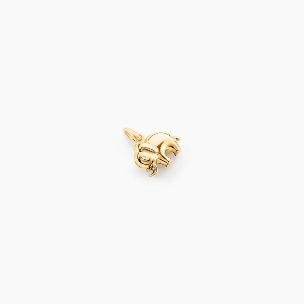 Pendentif Gernot Elephant Or Jaune