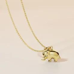 Pendentif Gernot Elephant Or Jaune