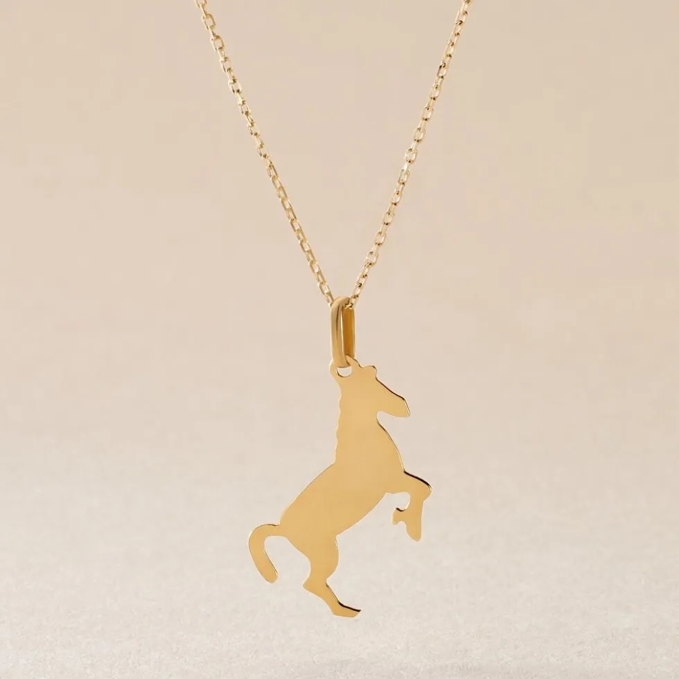 Pendentif Gilberto Cheval Or Jaune