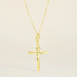 Pendentif Haley Croix Or Jaune