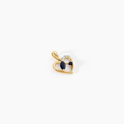 Pendentif Hallam Or Jaune Saphir Diamant
