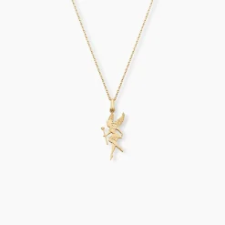 Pendentif Heliciane Fee Or Jaune