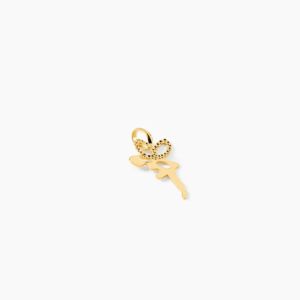 Pendentif Heliciane Fee Or Jaune