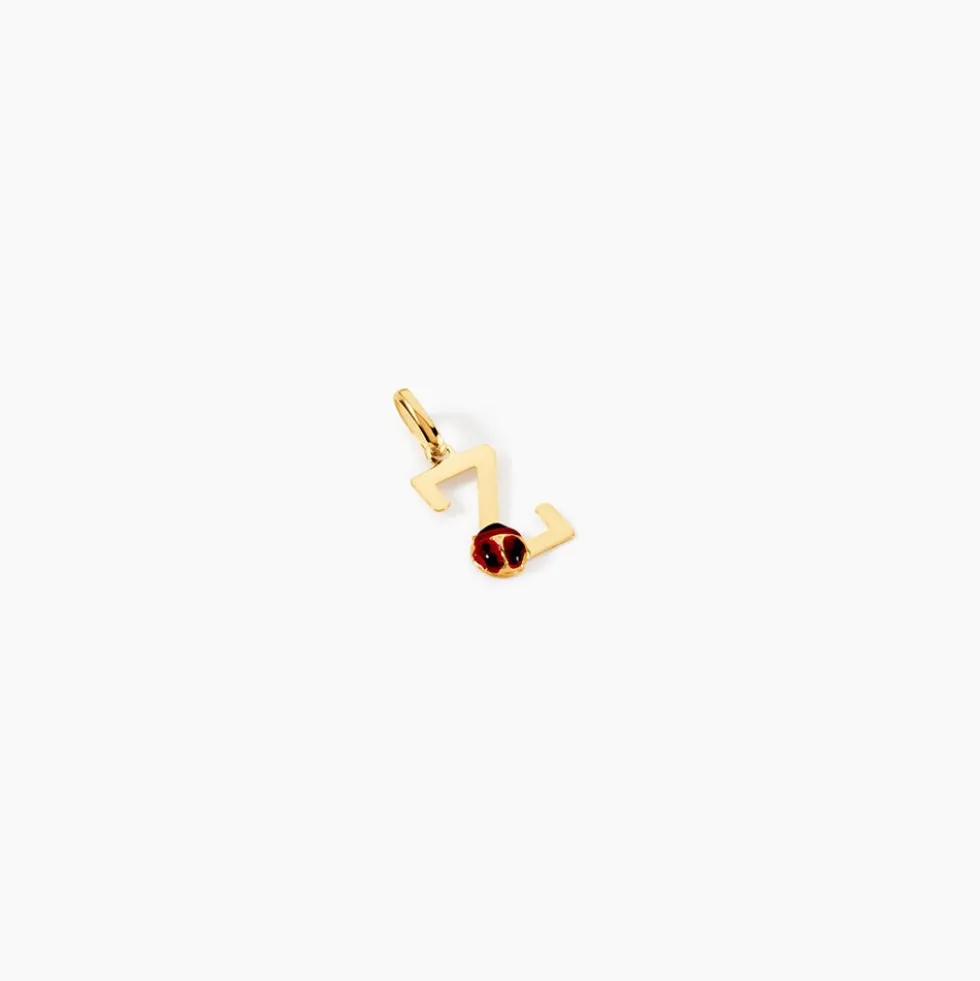 Pendentif Helidie Coccinelle Lettre Or Jaune