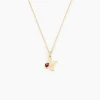 Pendentif Helidie Coccinelle Lettre Or Jaune