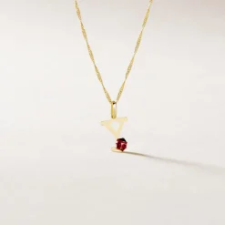 Pendentif Helidie Coccinelle Lettre Or Jaune