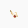 Pendentif Helidie Coccinelle Lettre Or Jaune