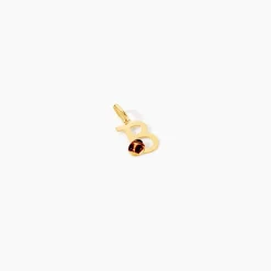 Pendentif Helidie Coccinelle Lettre Or Jaune