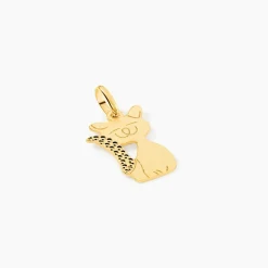 Pendentif Herman Chat Or Jaune