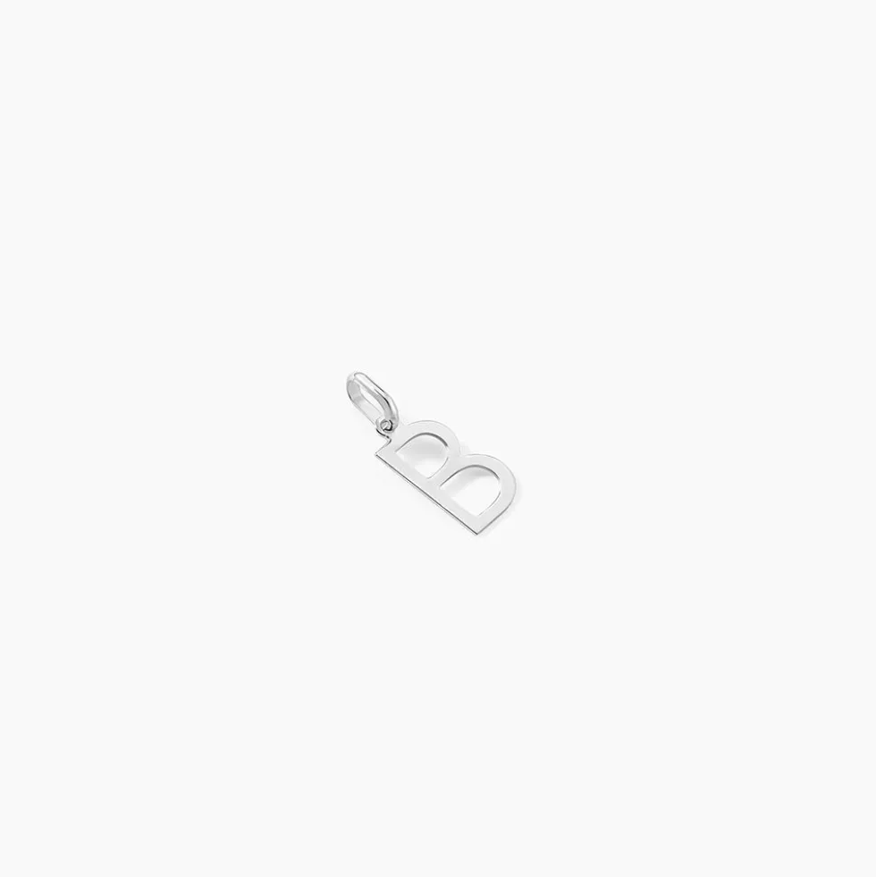 Pendentif Ionia Lettre Or Blanc