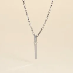 Pendentif Ionia Lettre Or Blanc