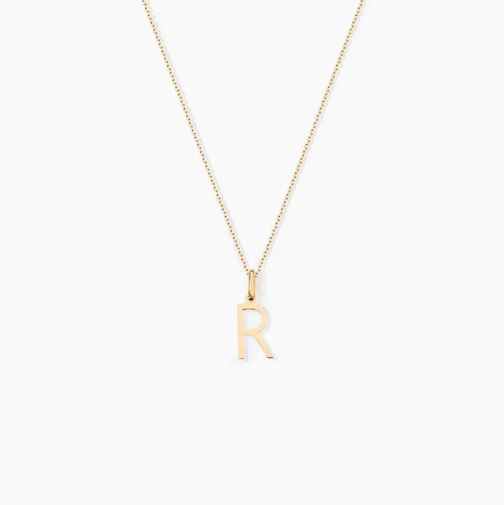 Pendentif Ionia Lettre Or Jaune
