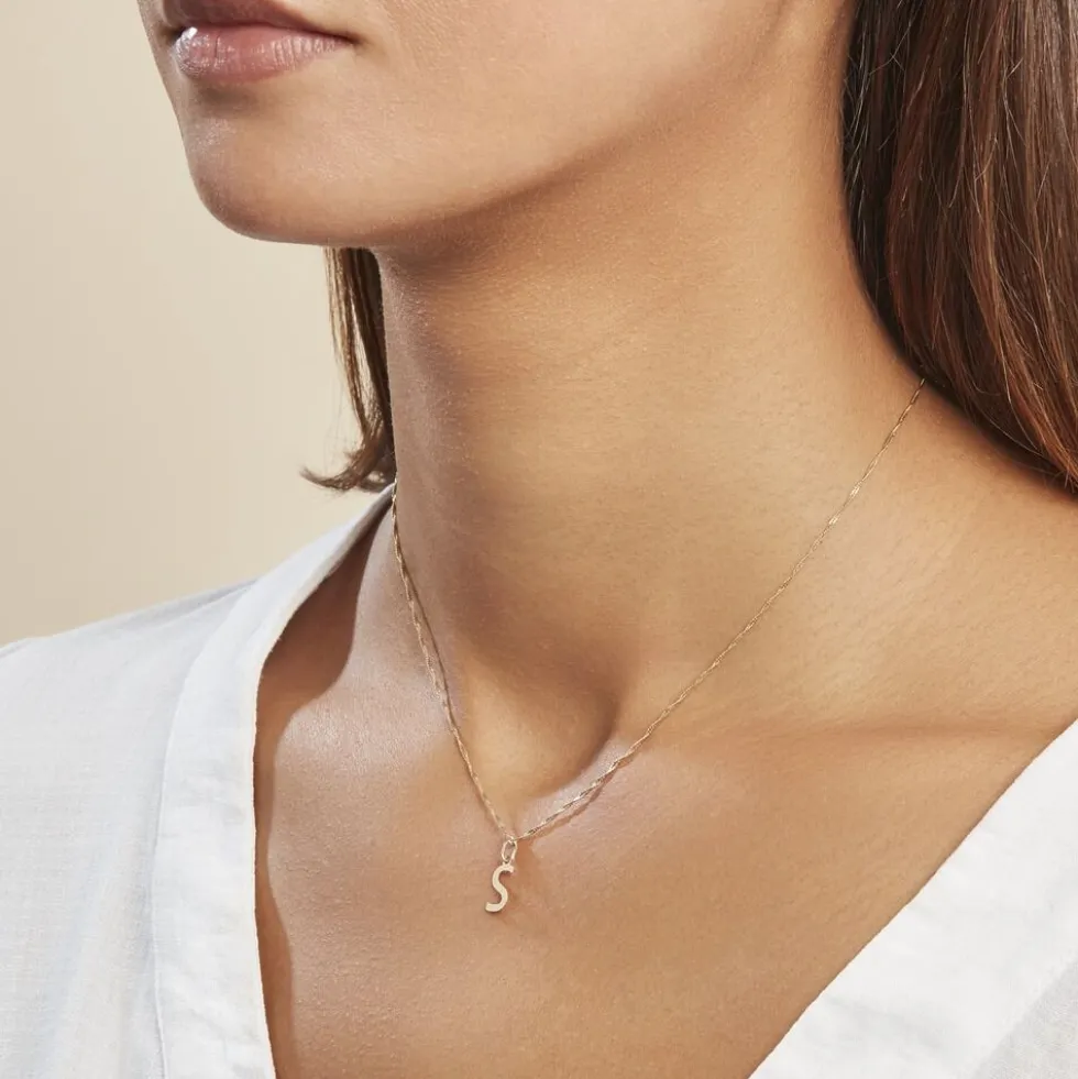 Pendentif Ionia Lettre Or Jaune
