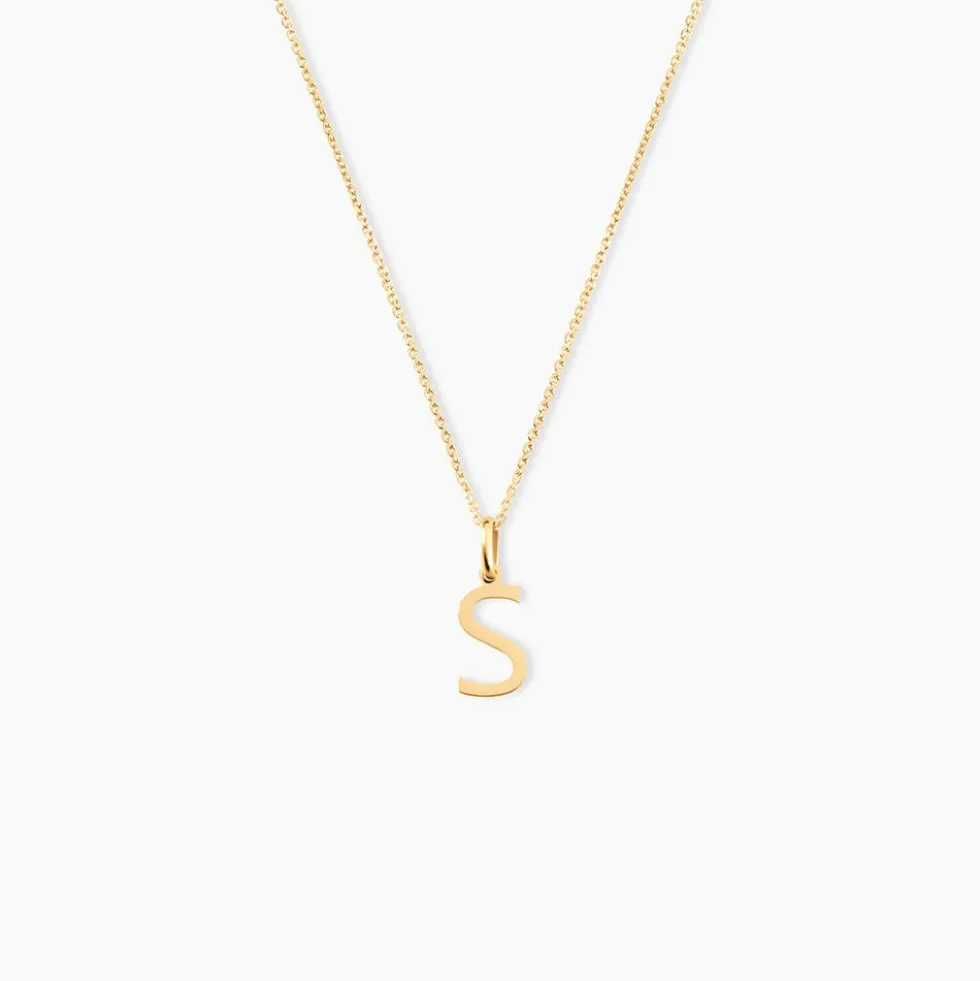 Pendentif Ionia Lettre Or Jaune
