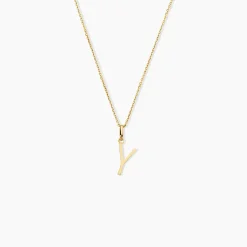 Pendentif Ionia Lettre Or Jaune