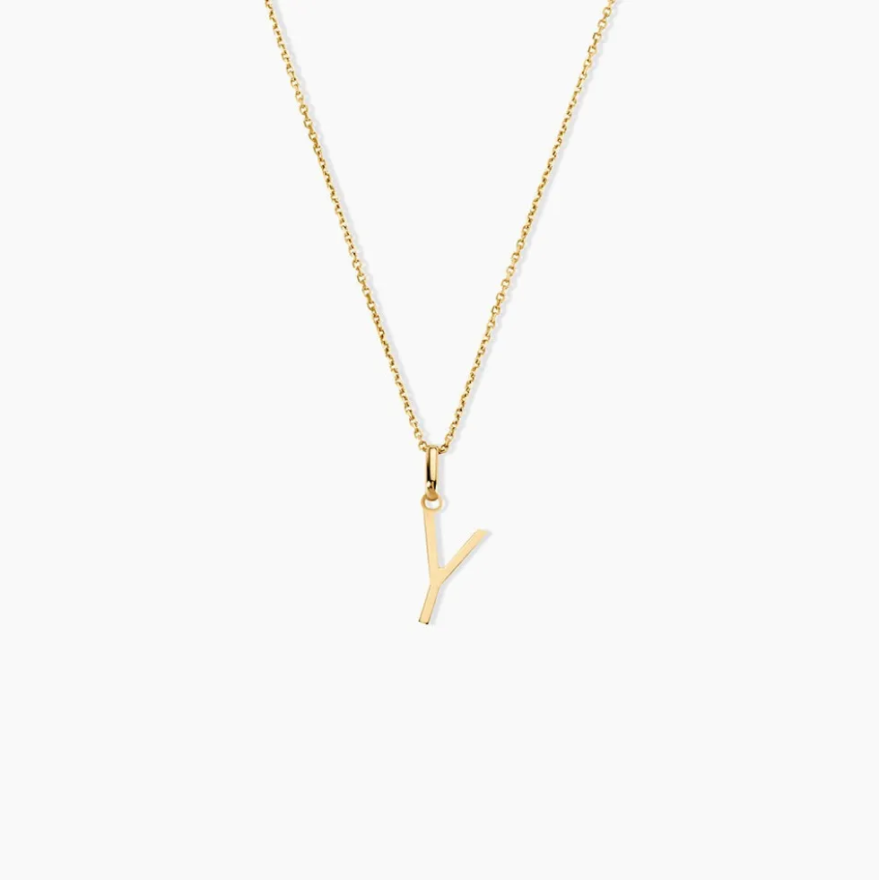 Pendentif Ionia Lettre Or Jaune