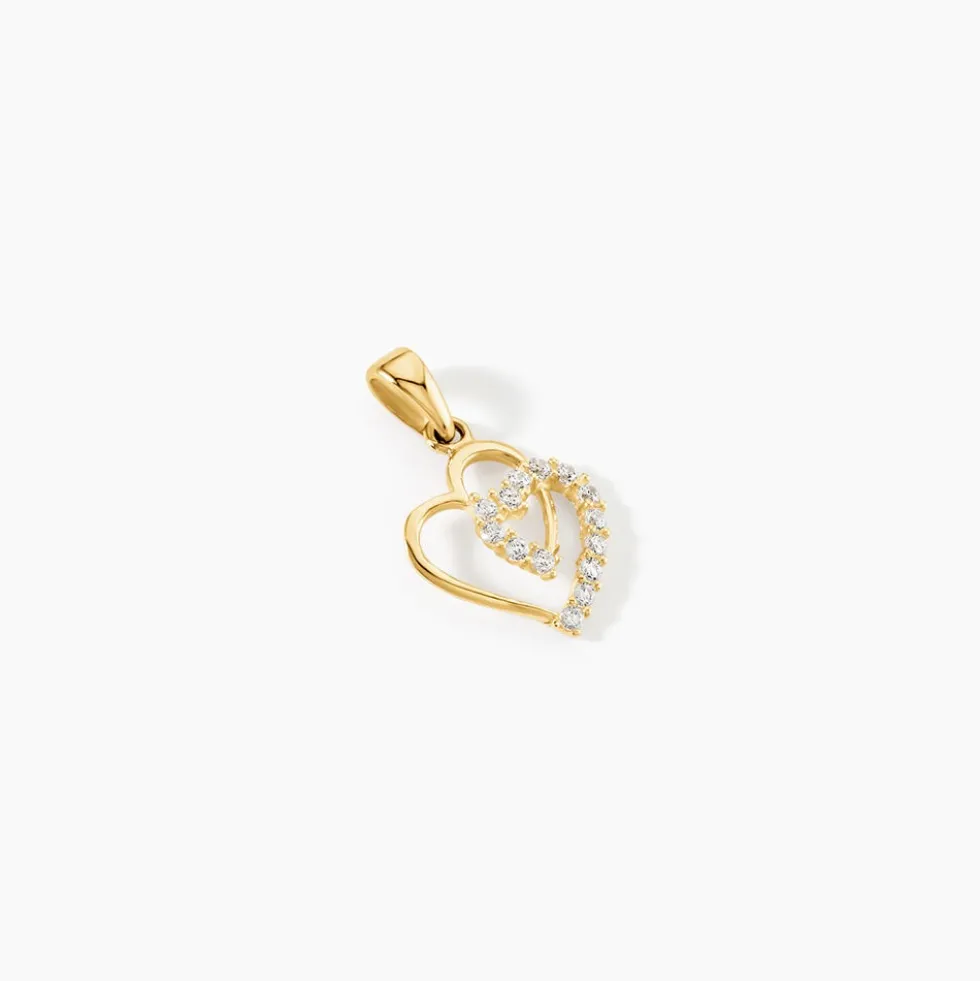 Pendentif Ivena Or Jaune Oxyde De Zirconium