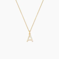 Pendentif Klementine Or Jaune Oxyde De Zirconium