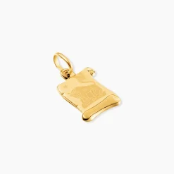 Pendentif Lamie Zodiaque Parchemin Or Jaune